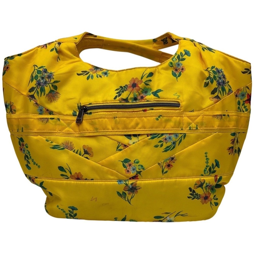 Lug Gondola SE Tote Bag Bouquet Yellow Floral Large Overnight Travel READ